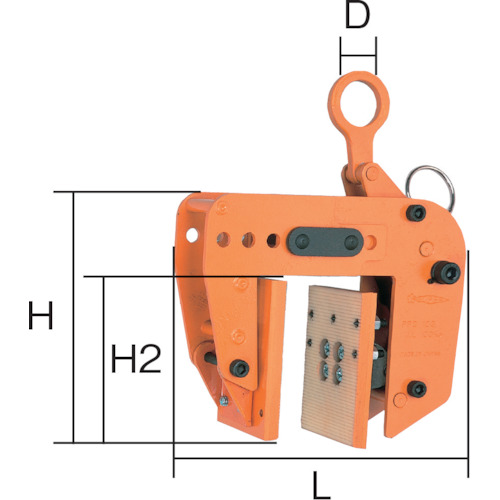 【TRUSCO】スーパー　型枠・パネル吊クランプ　クランプ範囲５段階調節　容量：１００ｋｇ